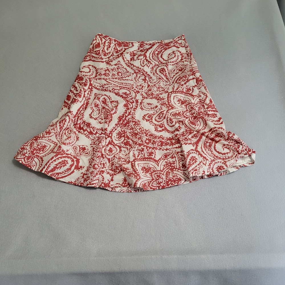 GAP Paisley Print Full Skirt Lined Women's Size 4 100% Cotton